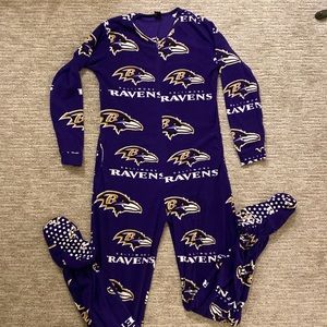 Official NFL Baltimore Ravens Onesie Pajamas!